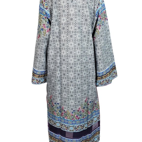 Almirah Junaid Jamshed Pakistani Shalwar Maxi-Style Kameez Viscose Cambric XS/36 - Picture 9 of 14